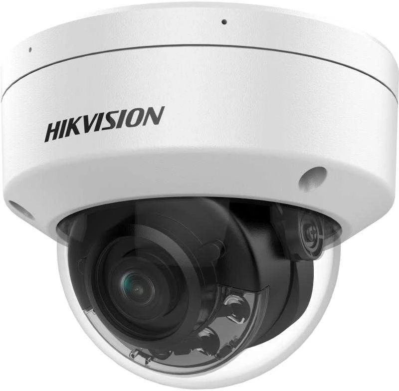 „Hikvision“ kupolinė kamera DS-2CD2187G2H-LISU F4 (balta, 8 MP, 30 m IR; 30 m LED; hibridinis apšvietimas)