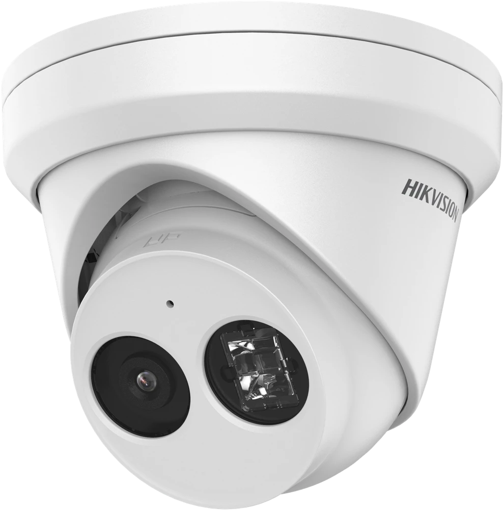 Hikvision dome DS-2CD2343G2-IU F2.8 (balta, 4 MP, 30 m. IR, AcuSense)