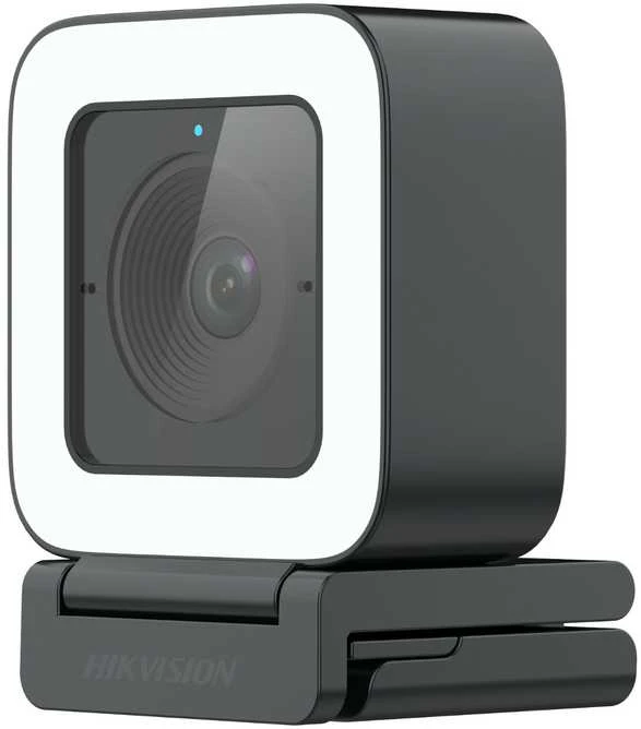 Hikvision iDS-UL4P AI Pārvaldīts 2K QHD 4MP USB-C Webkamera ar Automātisko Fokusu un Mikrofona Melna