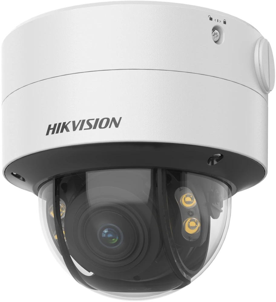 Hikvision kupolas DS-2CD2747G2-LZS F3.6-9 (balta, 4 MP, 40 m. LED, ColorVu)