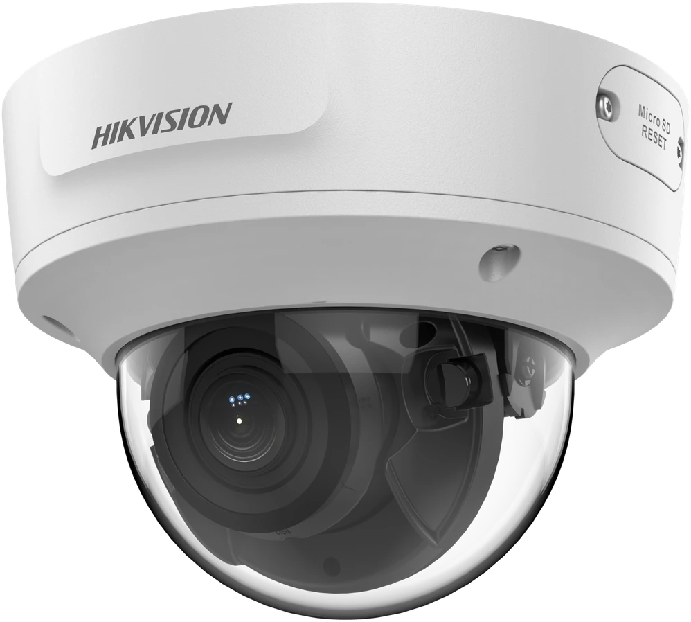 Hikvision kupolas DS-2CD2763G2-IZS (balta, 6 MP, 30 m. IR; 40 m, AcuSense)