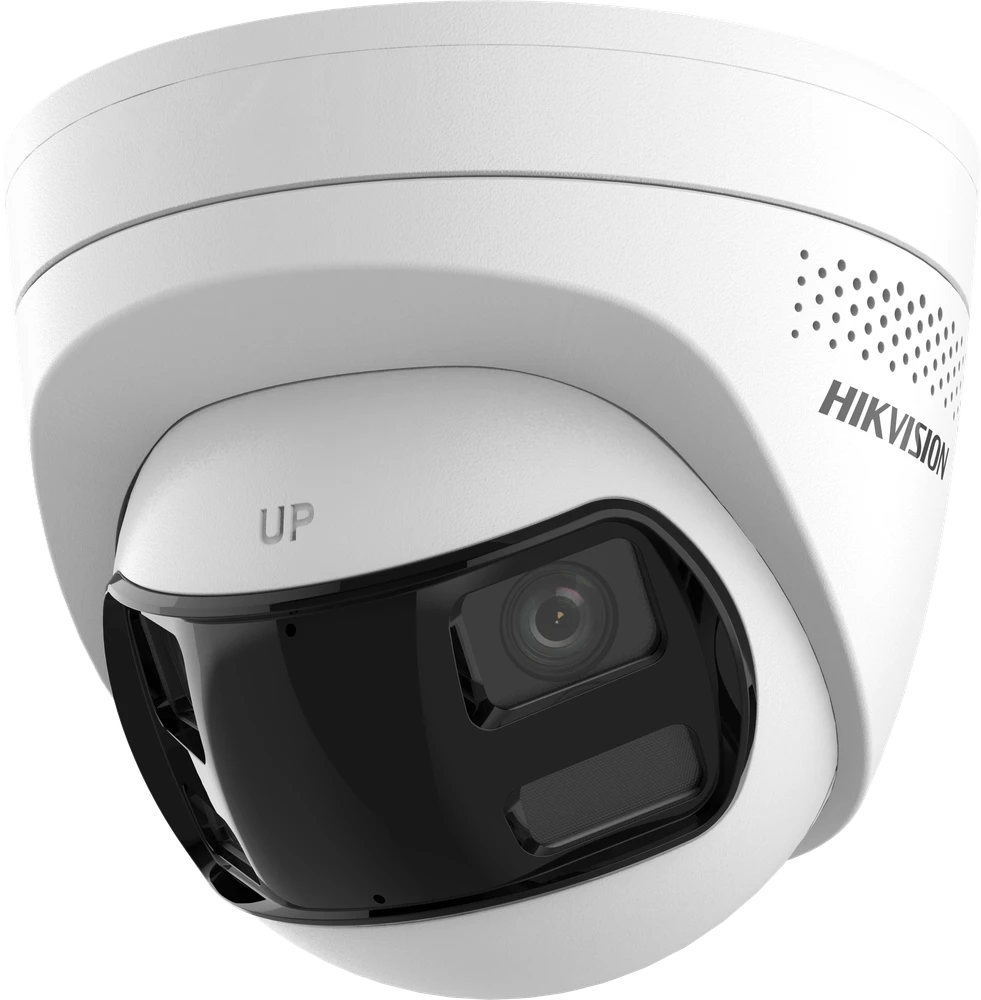 Hikvision kupolinis DS-2CD1363G2P-LIUF/SL F2.8 (balta, 6 MP, 180°, 30 m LED, Smart Hybrid)