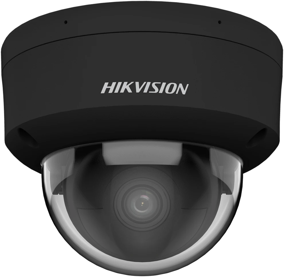 IP kamera Hikvision dome DS-2CD2186G2H-ISU F2.8 (juoda, 8 MP, 30 m. IR, AcuSense)