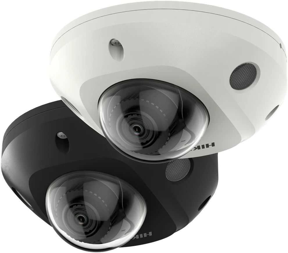 IP kamera Hikvision mini dome DS-2CD2546G2-I F4 (balta, 4 MP, 30 m. IR, AcuSense)