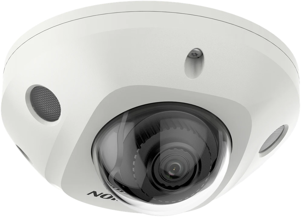 IP kamera Hikvision mini dome DS-2CD2546G2-I F4 (balta, 4 MP, 30 m. IR, AcuSense)