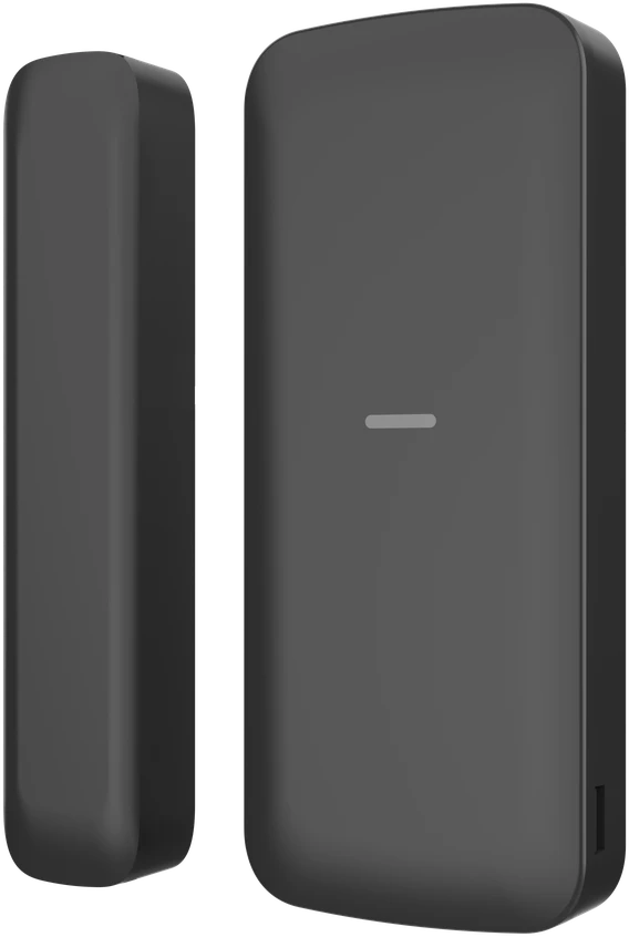 Hikvision plonas belaidis magnetinis jutiklis DS-PDMCS-EG2-WE(B) AX PRO (Juodas)
