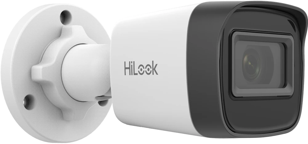 Hikvision „HiLook“ kulka formos objektyvas IPC-B141H-C F2.8 (balta, 4 MP, 20 m IR)