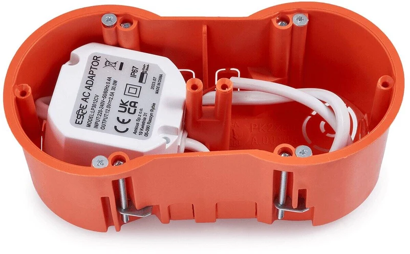 Impulsinis maitinimo šaltinis ESPE LP-3012 (30W, 2.5A/12V, hermetinis IP67, 50x47x25)