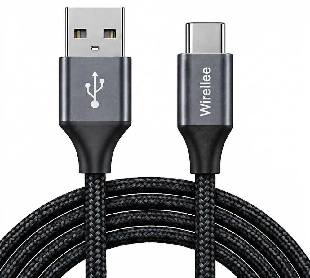 Kita USB-A – USB-C kabelis Wirellee (15W, USB 2.0, 1 m)