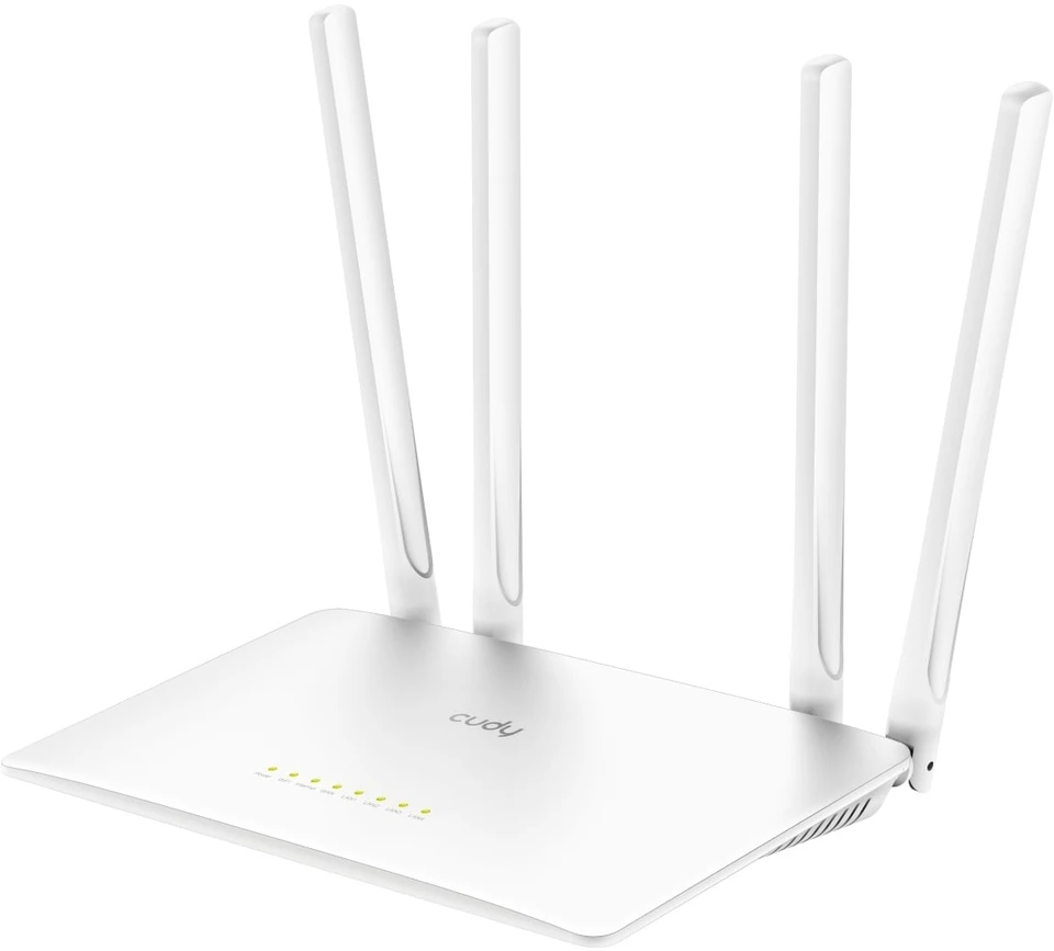 Belaidis Maršrutizatorius - Cudy WR1200 Dual-band 867 Mbit/s Greitas Ethernet 4 Antenos Baltas