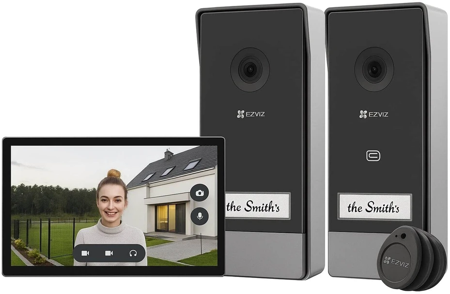EZVIZ Telefonspynės kompl. CS-HP7 (3MP, 1 ekranas, 2 telefonspynės) (Ekspozicinė prekė)