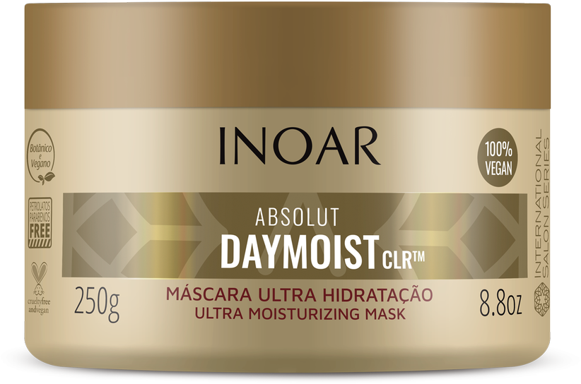 INOAR Absolut Daymoist Mask - plaukų kaukė chemiškai pažeistiems plaukams 250 g