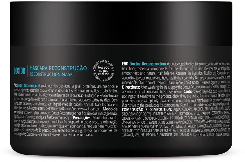 INOAR Doctor Reconstruction Mask - atkurianti kaukė 250 g