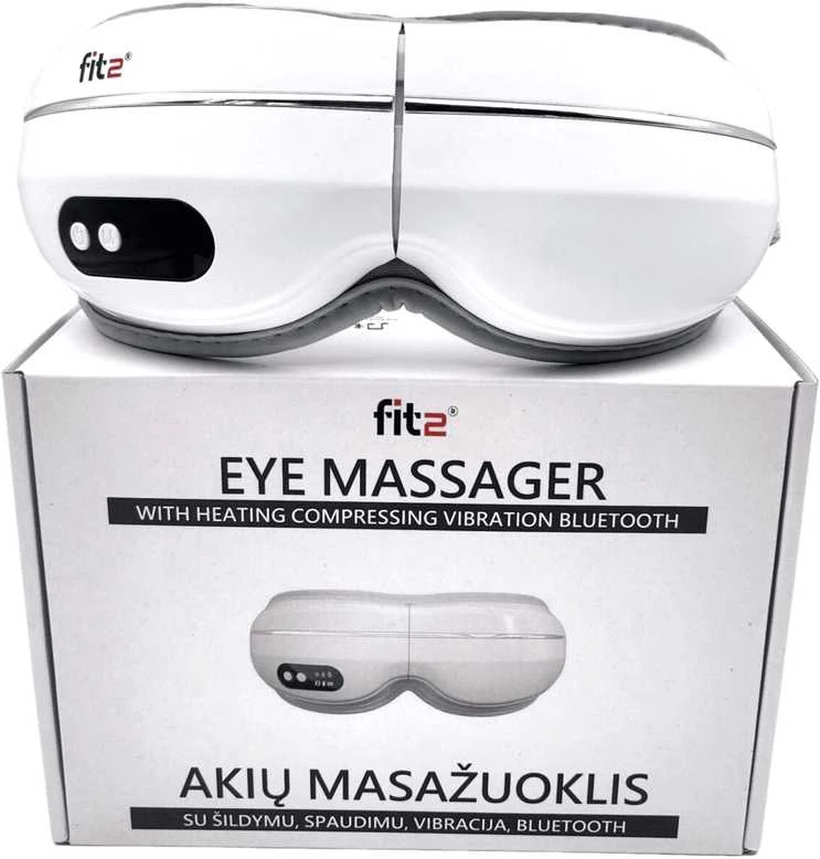 Akių masažuoklis FIT2 BEM01 su šildymu, vibracija ir Bluetooth muzika