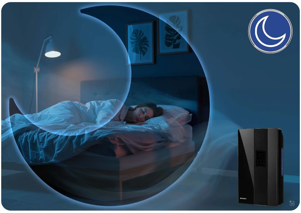 Automatinis oro sausintuvas Berdsen BD-861 700 ml/parą su higrostatu ir pulteliu, juodas