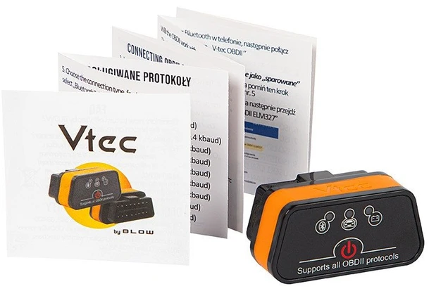 OBD2 Vtec iTRON su BLOW BLUETOOTH 4.0 diagnostikos sąsaja
