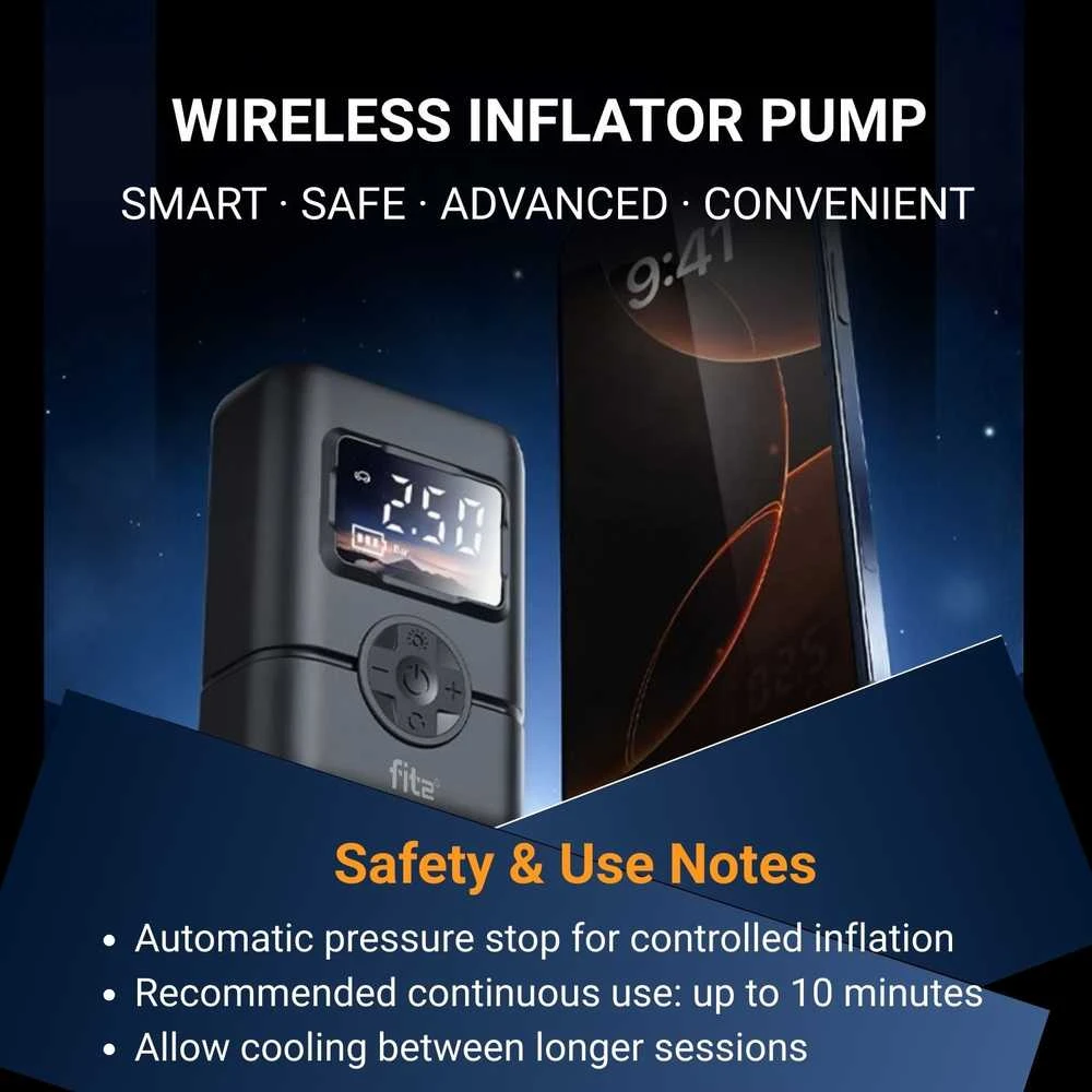 Kita Belaidė padangų pompa FIT2 RLA-2401 Mini 150 PSI, 4000 mAh, USB-C, LED
