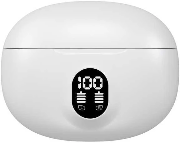 Belaidės TWS ausinės FIT2 FITH895 Bluetooth 5.4 su įkrovimo dėklu, balta