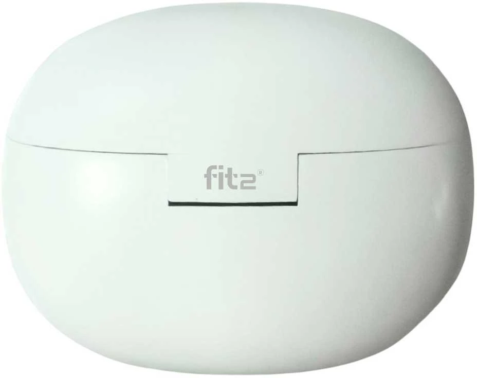 Belaidės TWS ausinės FIT2 FITH895 Bluetooth 5.4 su įkrovimo dėklu, balta