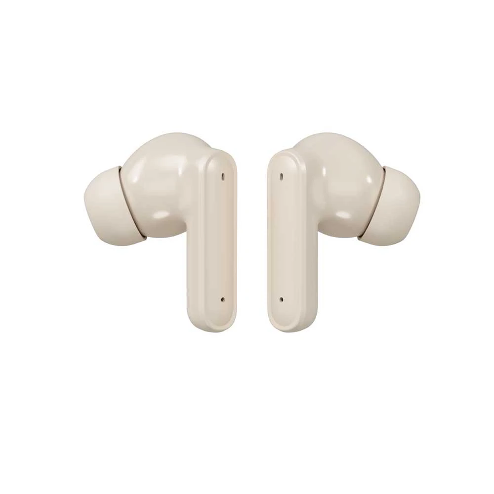 Belaidės TWS ausinės FIT2 FITH895 Bluetooth 5.4 su įkrovimo dėklu, smėlinė