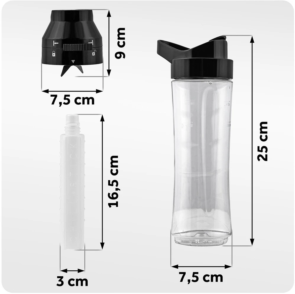 Maišytuvo buteliuko indas 600 ml + aušinimo įdėklas BD-755 Berdsen