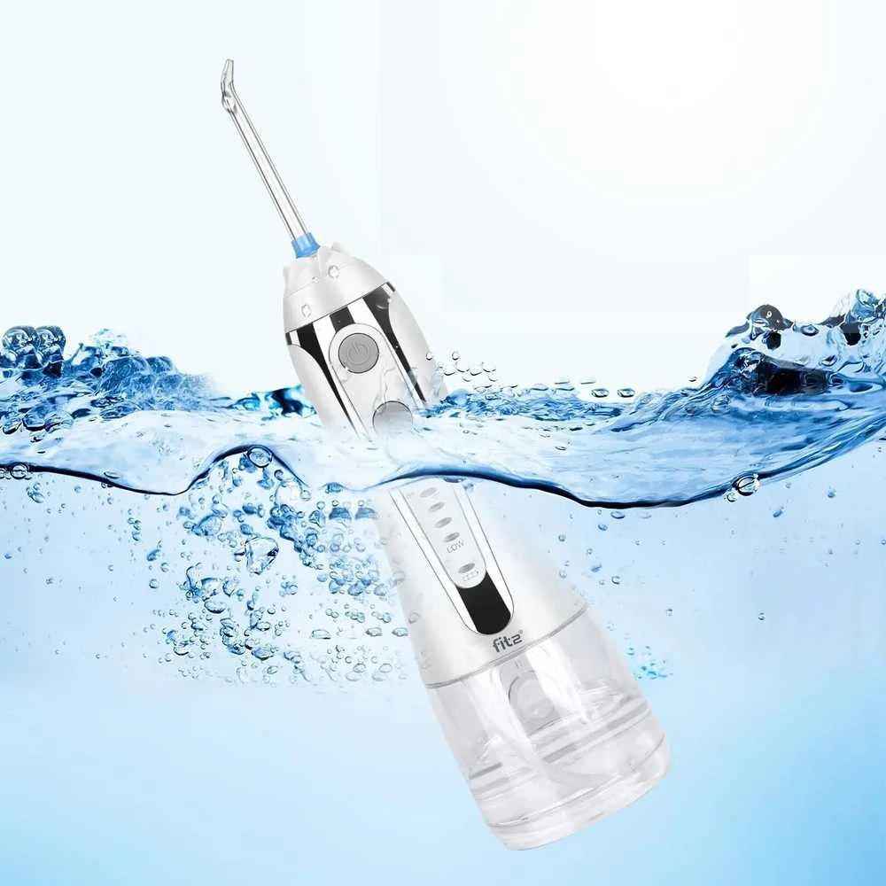 Burnos irigatorius FIT2 HF2 Extra Care su 5 režimais, 6 antgaliais, 300 ml
