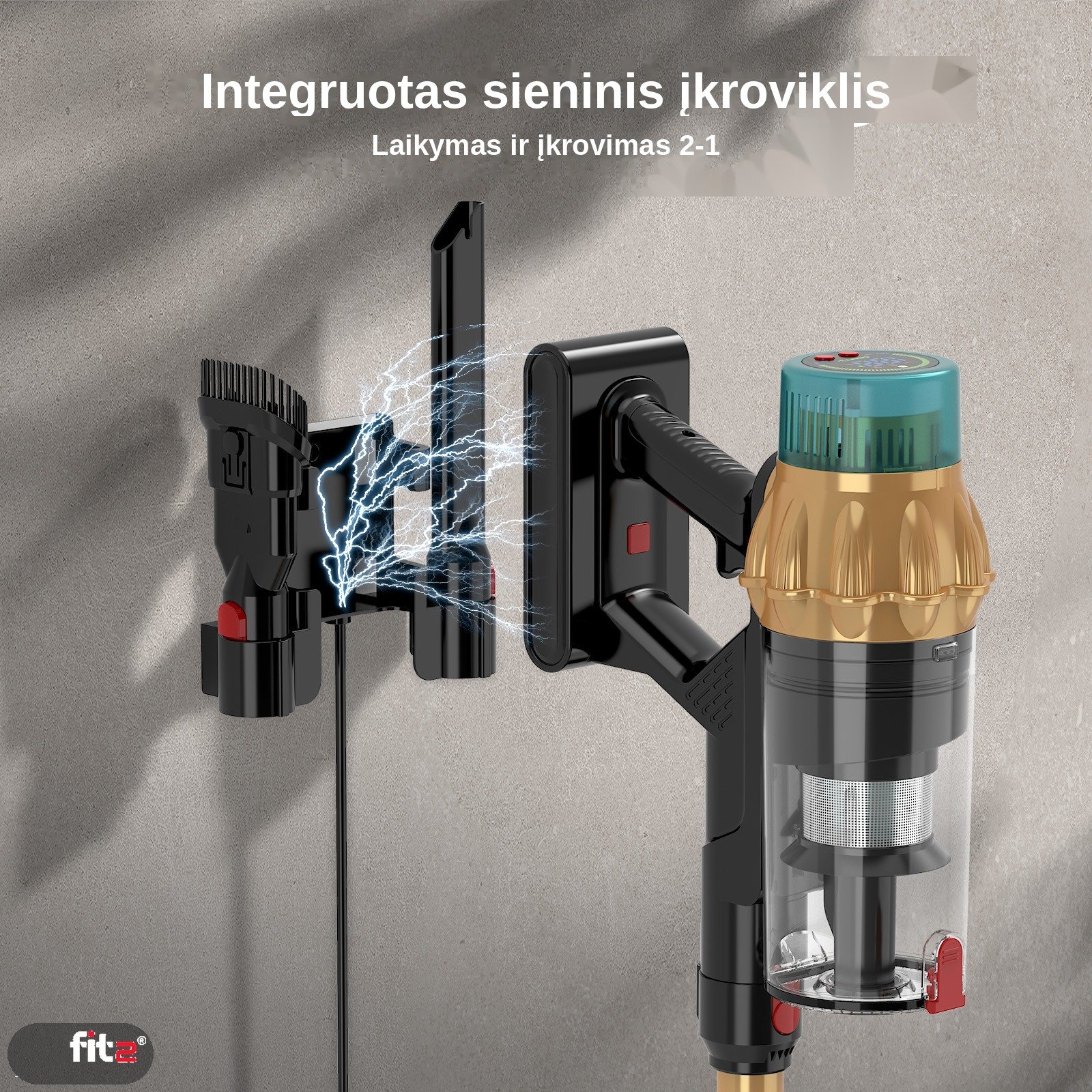 Belaidis dulkių siurblys FIT2 V10 aprašymas - Prekės nuotrauka