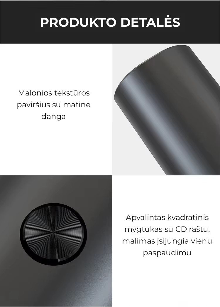 Elektrinis druskos ir pipirų malūnėlis FIT2 aprašymas - Prekės nuotrauka
