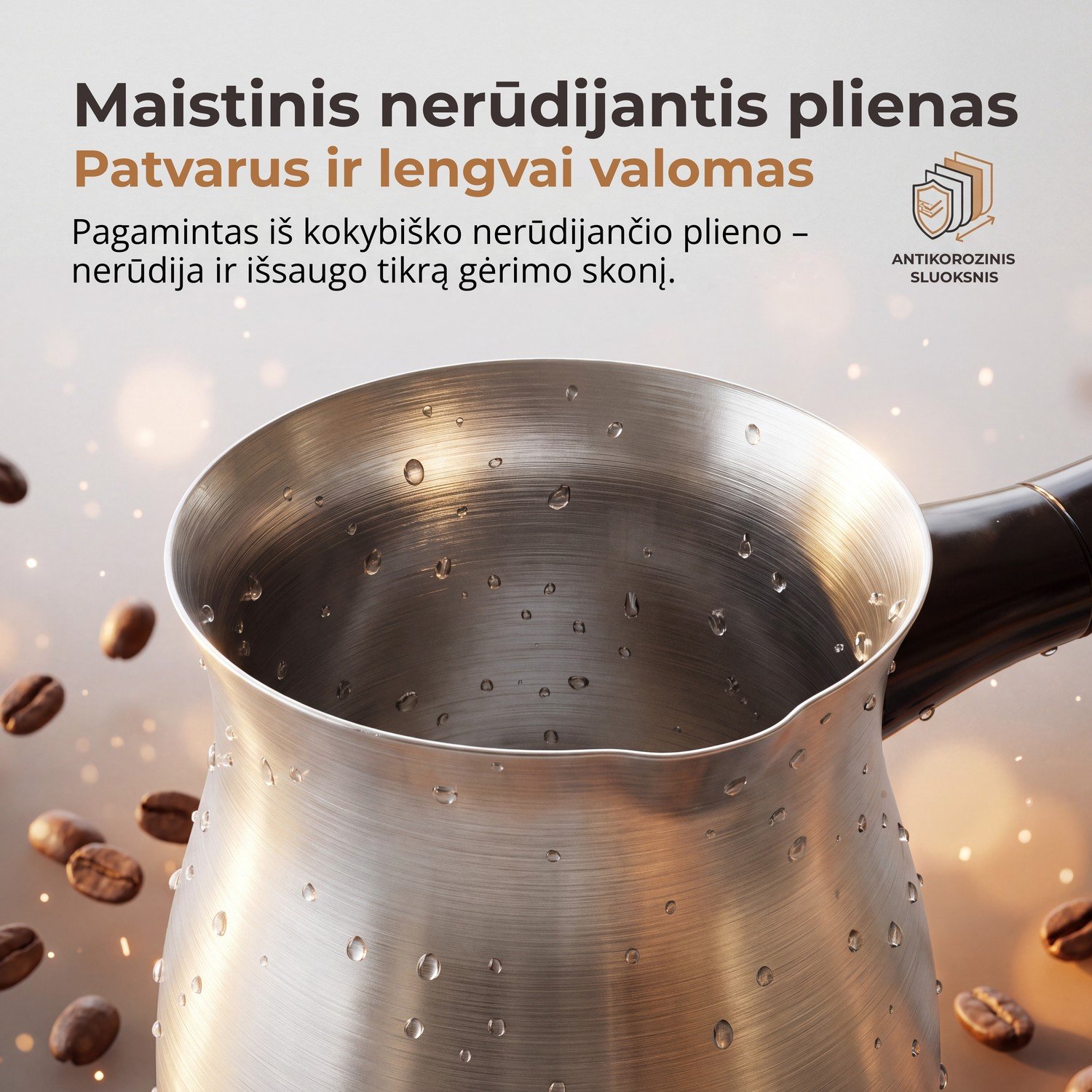 Kavos aparatas Elektrinis kavinukas FIT2 MA-1692, 600 W, 0,5 l, nerūdijantis plienas aprašymas - Prekės nuotrauka