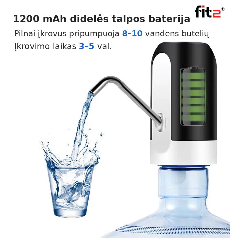 Elektrinis vandens dozatorius (pompa) FIT2 aprašymas - Prekės nuotrauka