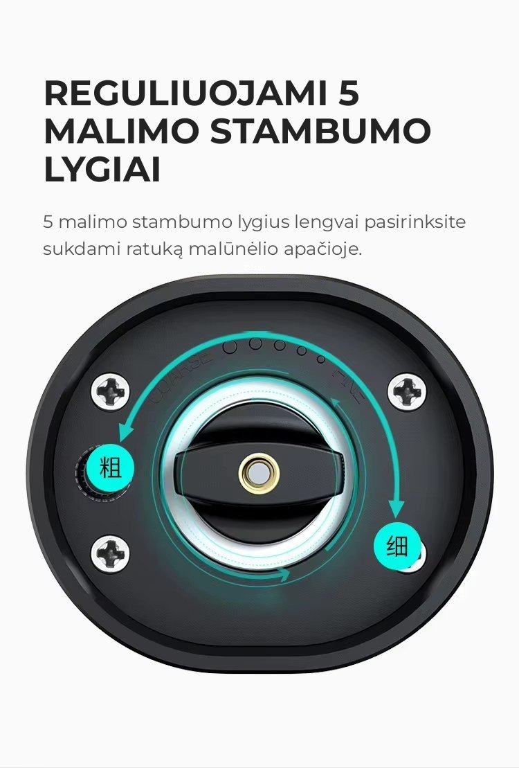 Elektrinių druskos ir pipirų malūnėlių rinkinys FIT2, 2 vnt aprašymas - Prekės nuotrauka
