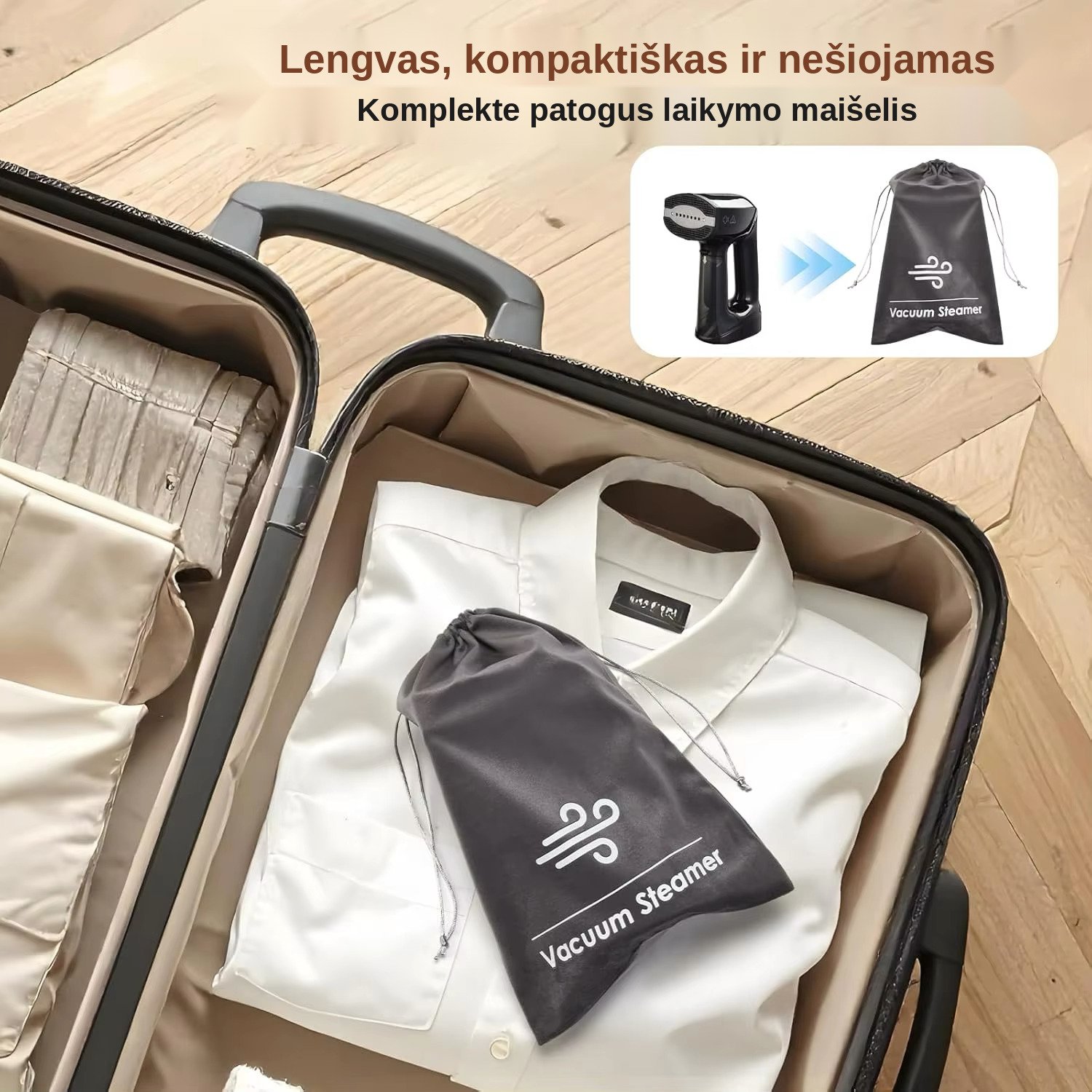 Garų lygintuvas su siurbimo funkcija FIT2 SteamPro aprašymas - Prekės nuotrauka