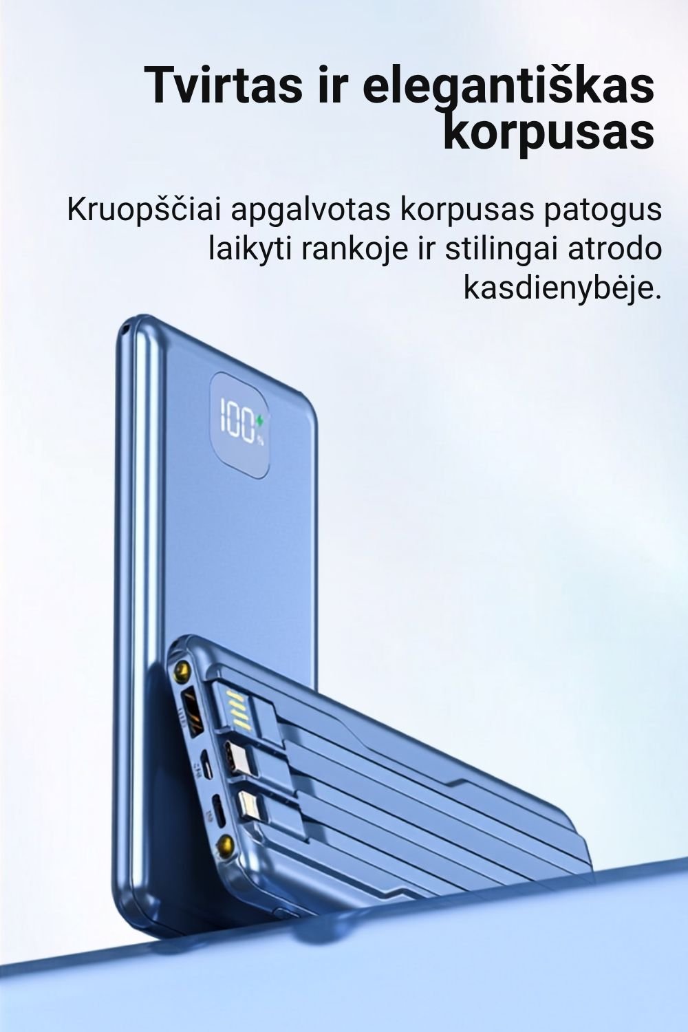 Išorinė baterija FIT2 DX99 10000 mAh, 22.5W greitas įkrovimas aprašymas - Prekės nuotrauka