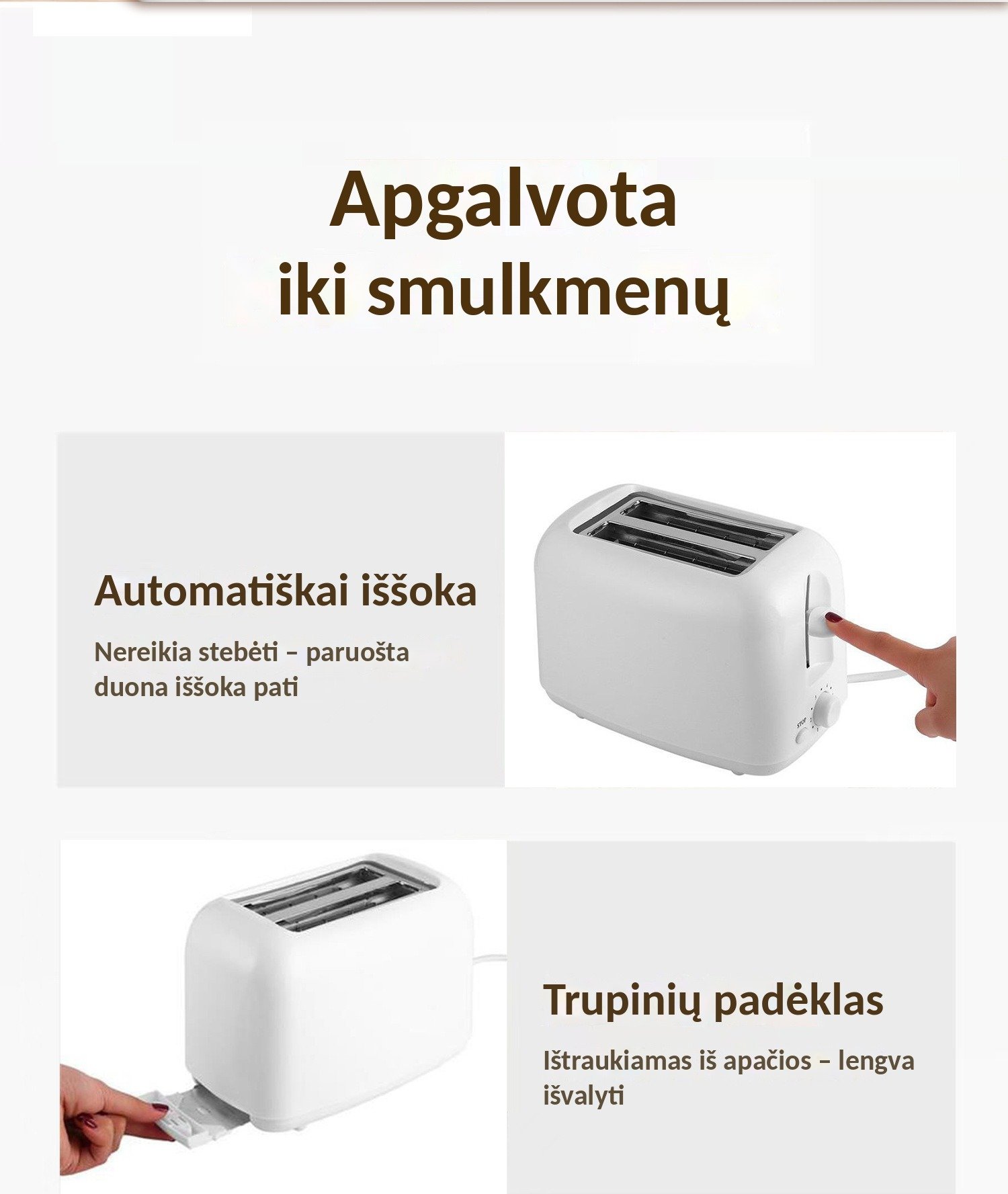 Skrudintuvas BH-002B, 650 W, 2 riekėms, metalinis korpusas, plieno / juodas aprašymas - Prekės nuotrauka