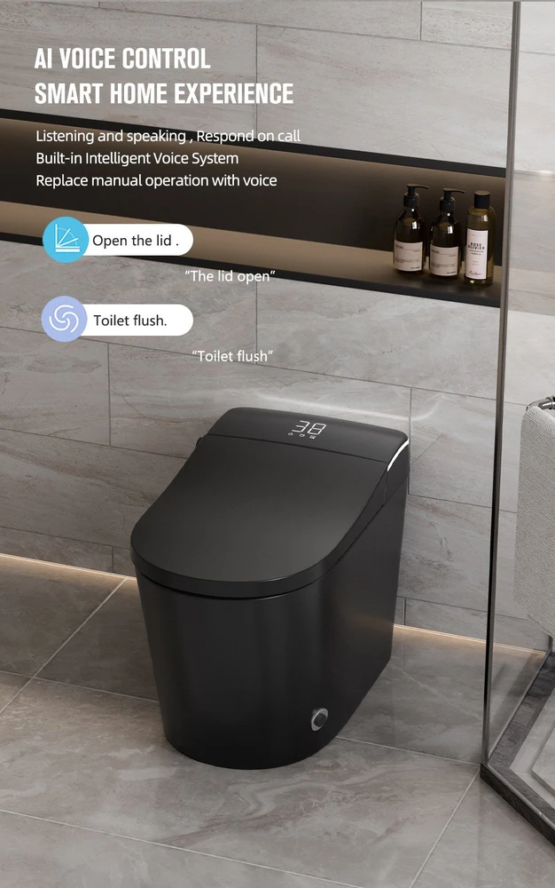 FIT2 Smart Home išmanusis klozetas T9013 — bidė klozetas su šildoma sėdyne, automatiniu dangčiu, šilto oro džiovintuvu