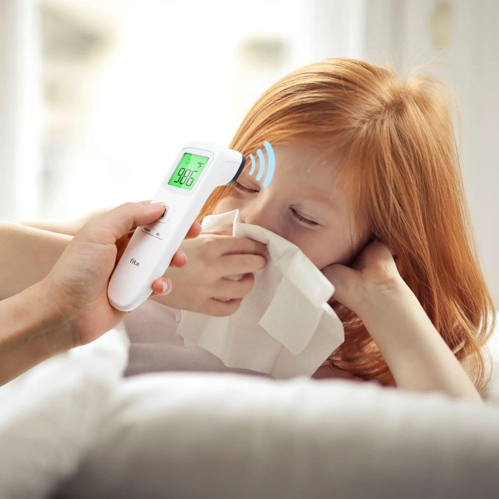 Infraraudonųjų spindulių termometras FIT2 Meditech, bekontaktis, kaktos ir objektų