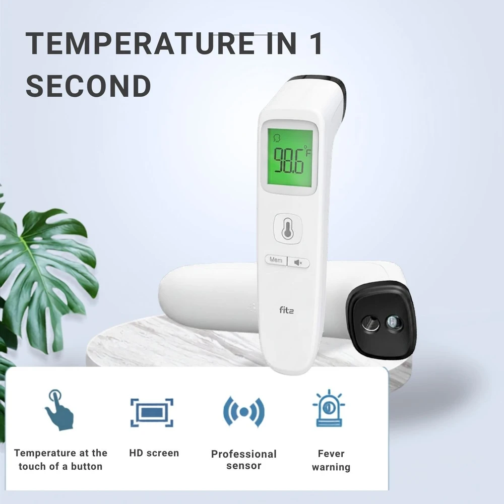 Infraraudonųjų spindulių termometras FIT2 Meditech, bekontaktis, kaktos ir objektų