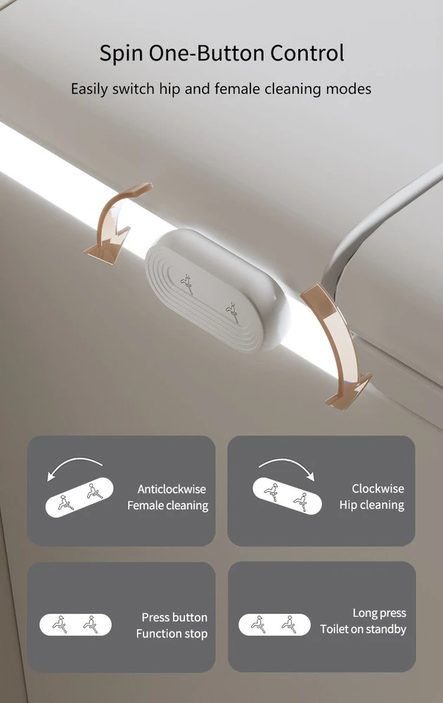 Išmanusis klozetas FIT2 SmartHome 9015 — pakabinamas, su šildoma sėdyne, bide funkcija, džiovinimu ir UV dezinfekcija