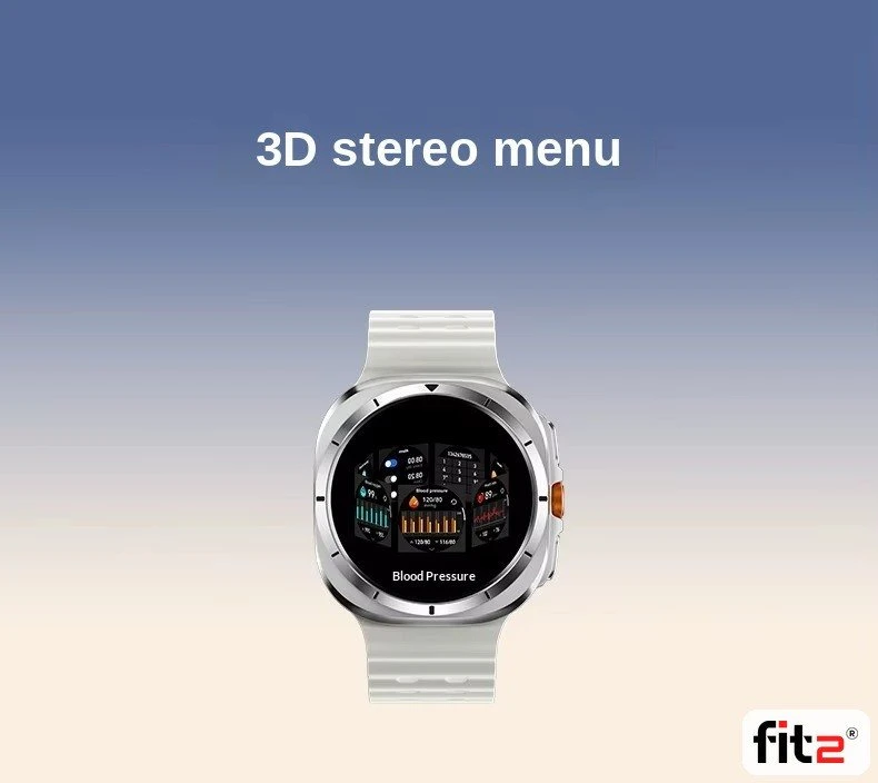 Išmanusis laikrodis FIT2 HD8 Ultra, juodas