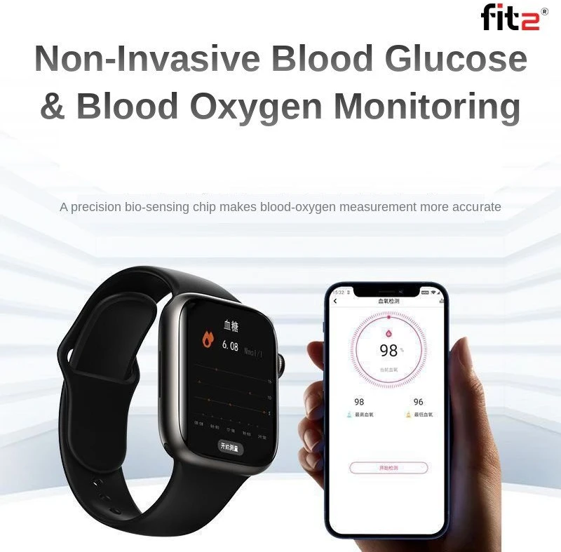 Išmanusis laikrodis FIT2 S11MH, juodas