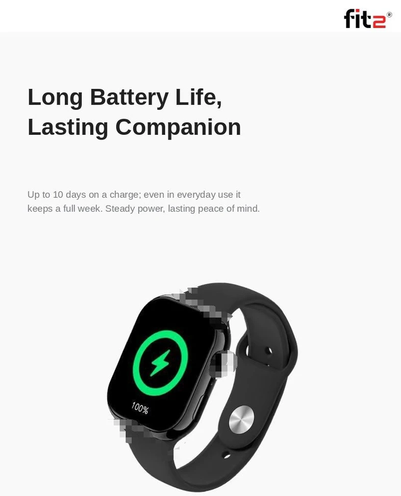 Išmanusis laikrodis FIT2 S11MH, juodas