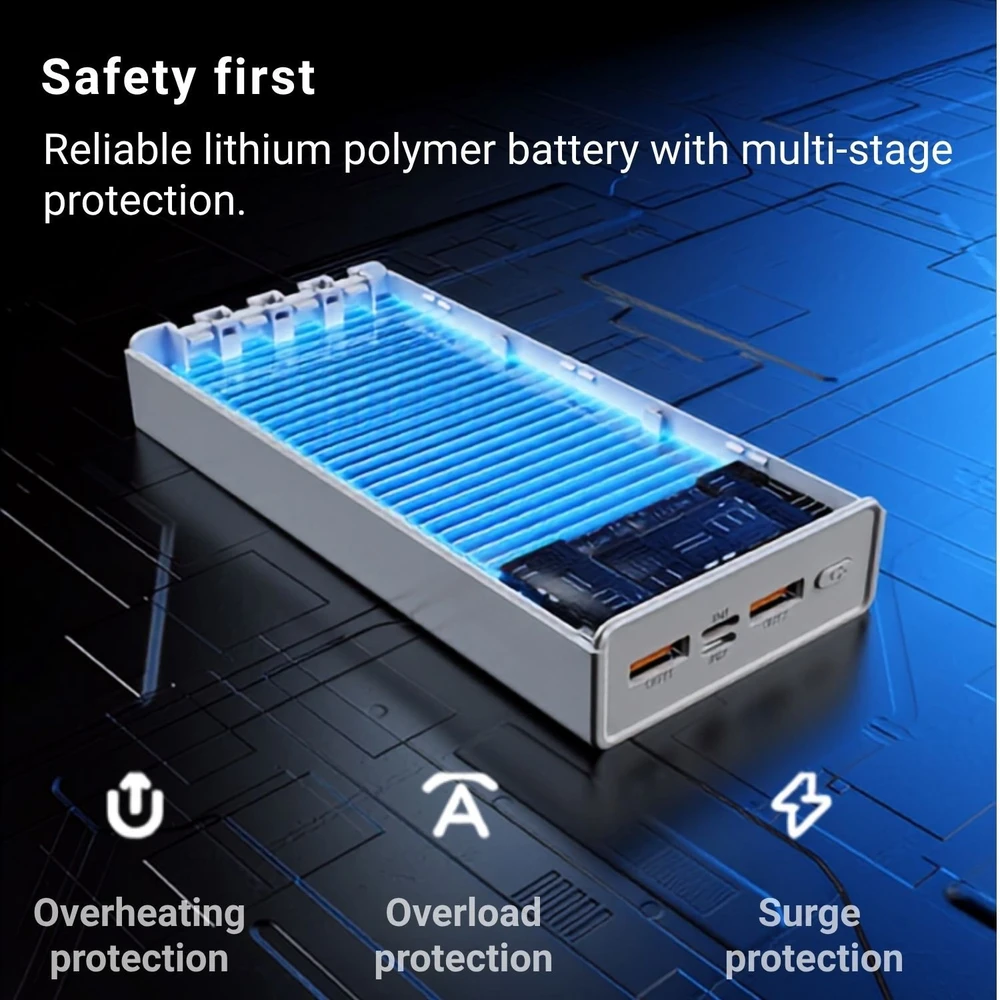 Išorinė baterija FIT2 1283 10000 mAh, 22.5W greitas įkrovimas