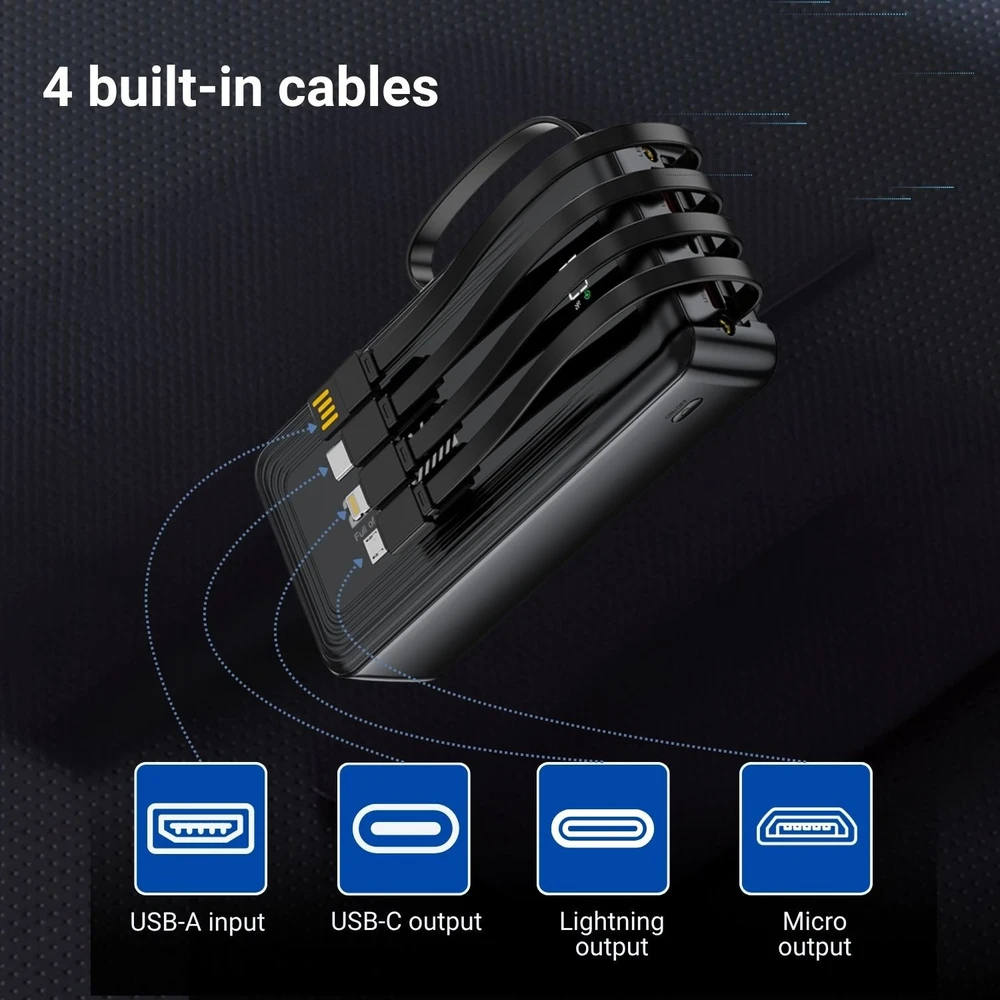 Išorinė baterija FIT2 DX503 30000 mAh, 22.5W greitas įkrovimas