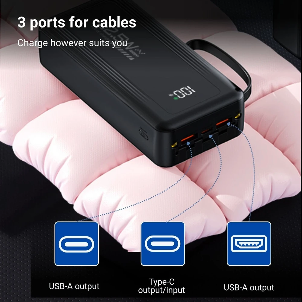 Išorinė baterija FIT2 DX503 30000 mAh, 22.5W greitas įkrovimas