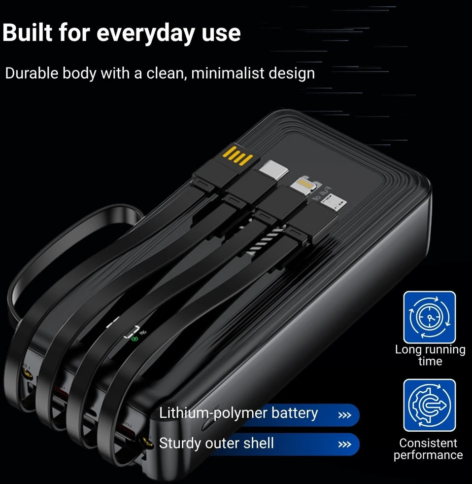 Išorinė baterija FIT2 DX503 30000 mAh, 22.5W greitas įkrovimas