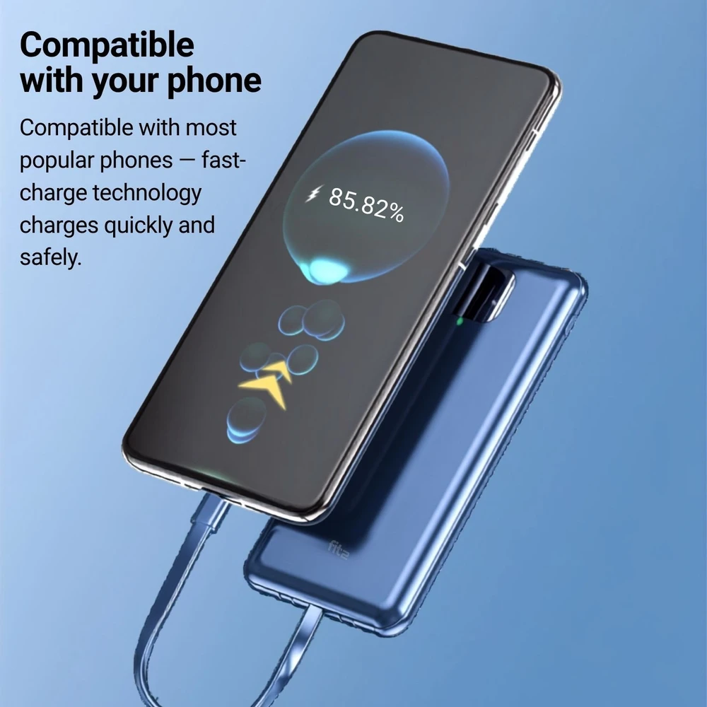Išorinė baterija FIT2 DX99 10000 mAh, 22.5W greitas įkrovimas
