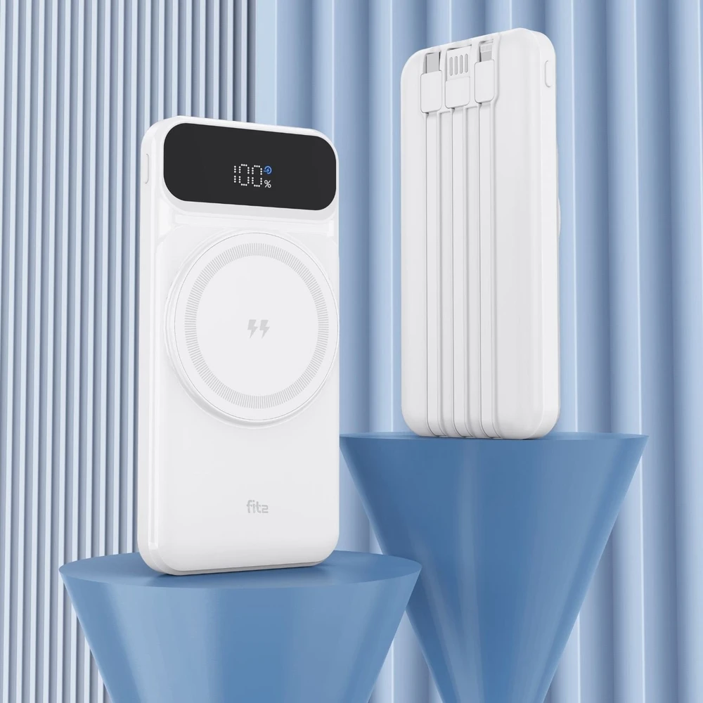 Išorinė baterija FIT2 H30C 10000 mAh, 22.5W greitas ir 15W belaidis įkrovimas
