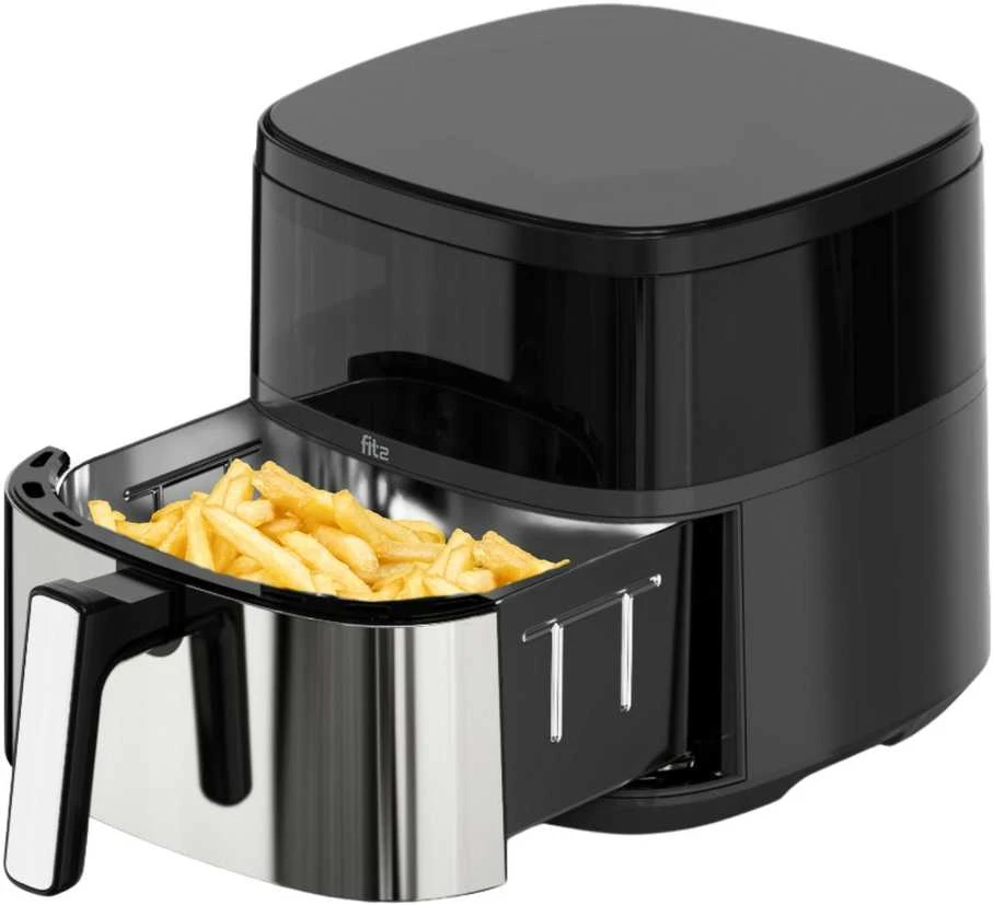 Karšto oro gruzdintuvė FIT2 553R 6L 1400W su 6 programomis ir langu