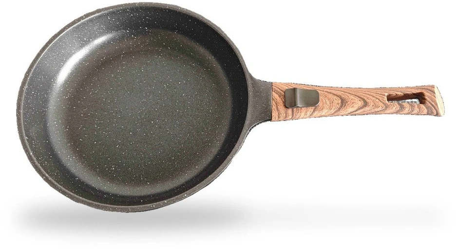 Keptuvė FIT2 ClickPan su nesvylančia danga, nuimama rankena 26 cm juoda