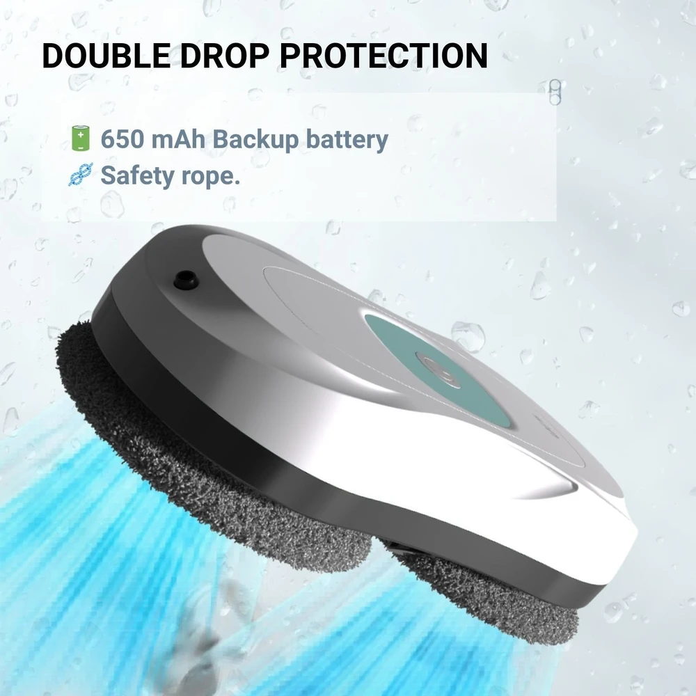 Langų valymo robotas FIT2 RoboClean FITRN201 su 3000 Pa trauka, 2 vandens purkštukai